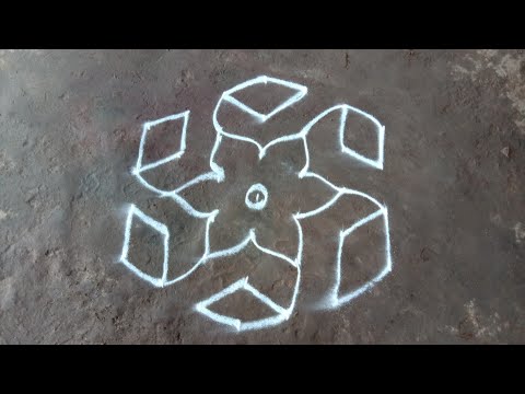 chithirai madham poo kolam||7×4 poo kolam design||easy kolam