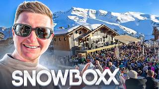 INSANE MUSIC FESTIVAL in the ALPS! Skiing at SNOWBOXX ⛷️