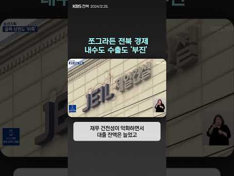 쪼그라든 전북 경제…내수도 수출도 ‘부진’ | 자막뉴스