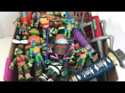 Box of Toys with Names Mutant XL Collection Rise of the TMNT Box Full of Toys