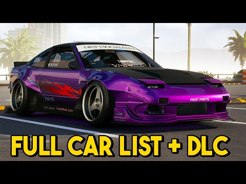 CarX Street PC - FULL CAR LIST + DLC CARS! | All Cars