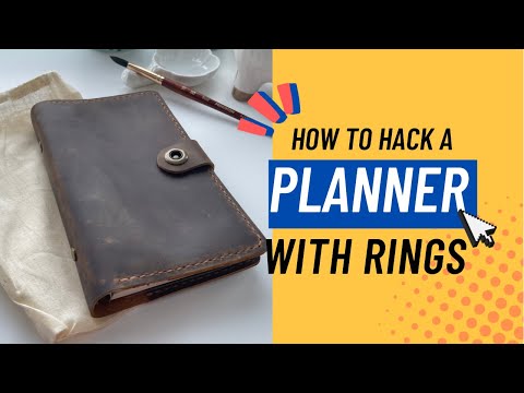 Planner Hack: Fasjosma Leather Planner Cover - How to remove binder rings from planner