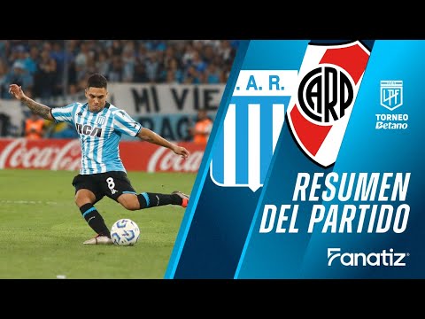 Racing Club 1 vs. 0 River Plate - Resumen del Partido  | #TorneoBetano2024