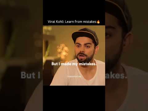 Virat Kohli - Learn from mistakes