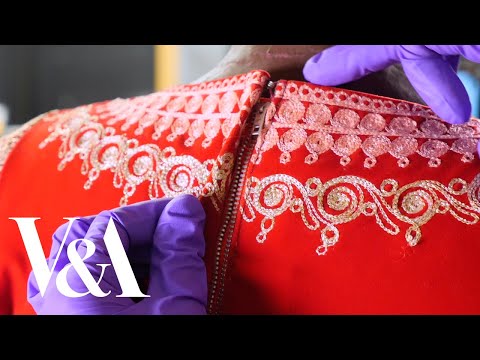 Fashion Unpicked: red velvet dress and elegant organza grand boubou | V&A