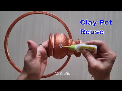 DIY HOME DECOR Items With Clay Matkis and Diya || Kulhad reuse ideas / best out of waste