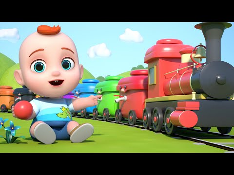 Toy Train and Color Balls | Educational Video for Kids | Learn & Play with Leo