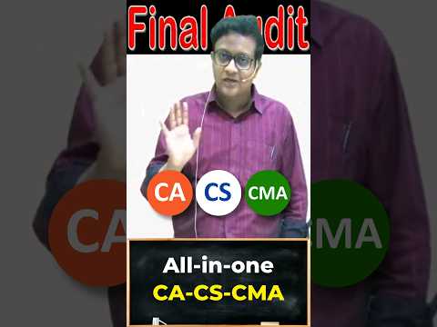 All-in-one. CA-CS-CMA | Siddharth Agarwal Audit