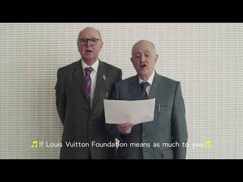 Gilbert and George sing about the Fondation Louis Vuitton