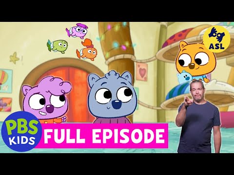 Work It Out Wombats! FULL EPISODE |  The Mighty Zeke / Gift for a Fish (ASL) | PBS KIDS