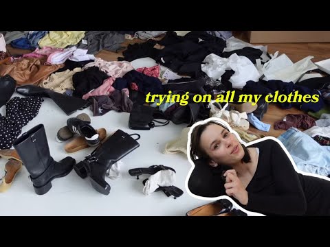 watch this video BEFORE you clean out your closet (trying on everything in my closet)