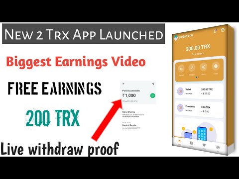 New Trx App Launched Unlimited earnings Full Explain In Video In Tamil