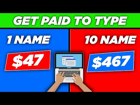 How to Earn 467$ Just by TYPING NAMES 🌐 Simple Online Typing Jobs from Home 💰 Make Money Online 2021