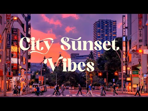 City Sunset Vibes 🌇 Japanese Lofi Mix for Relaxation and Focus