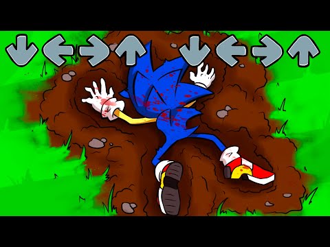 DARK Sonic EXE Friday Night Funkin' be like KILLS Sonic - FNF