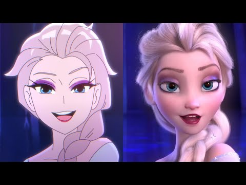 Let It Go Original vs Anime (Disney Animation)