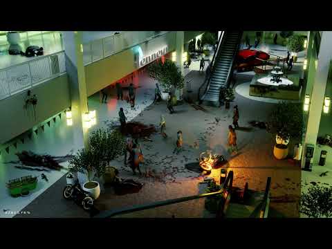 🧟‍♂️ Dawn of the Dead 1978: Aftermath |  Zombie Horde and Mall Muzak | Horror Ambience 🧟‍♂️