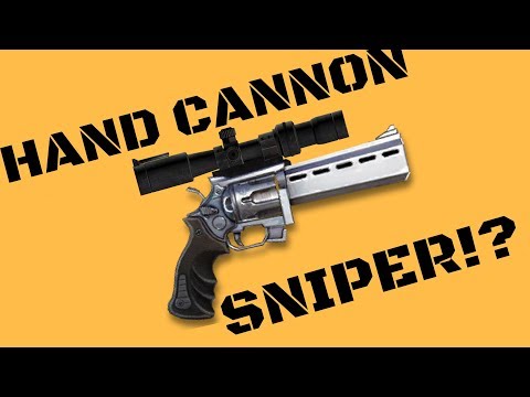 HAND CANNON SNIPER!! {Fortnite Battle Royale)