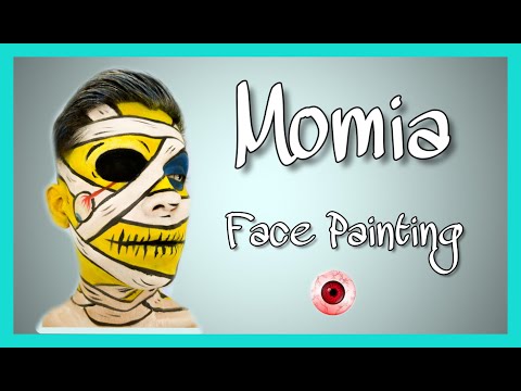 Momia Face painting 🧟‍♂️🧟‍♀️🦷🧠🦴👁🖤