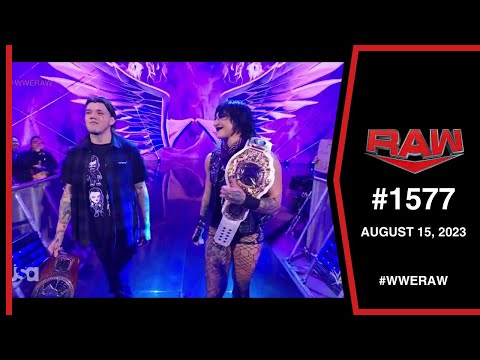 Rhea Ripley entrance as Women's World Champion with Dominik Mysterio: WWE Raw, August 14, 2023