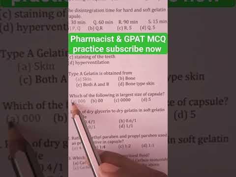 OSSSC pharmacist & GPAT MCQ |#shortsfeed #pharmacist #shorts #shots #viral #nursing #upsc #pw #ossc