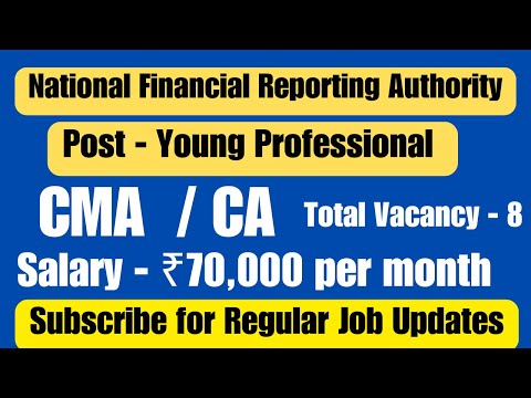 CMA / CA Vacancies in National Financial Reporting Authority CMA Jobs | CA Jobs #cmajobs #cajobs