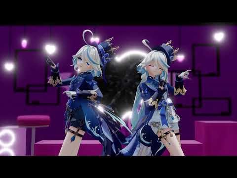 [MMD/GENSHIN IMPACT/ 原神]  愛包ダンスホール Feat HIMEHINA [Furina/Focalor] [60FPS]