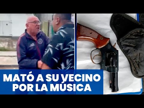 MATÓ A SU VECINO POR LA MÚSICA ALTA: LE DISPARÓ CON UN REVÓLVER CALIBRE 38