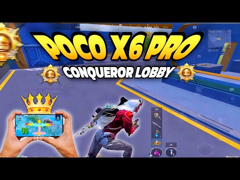 Poco x6 pro 🔥Conqueror lobby gameplay 3,2 update new mood🔥