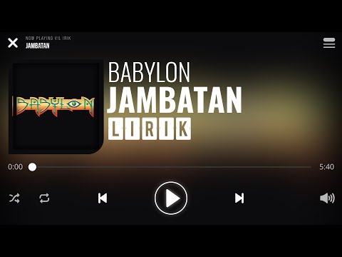 Babylon - Jambatan [Lirik]