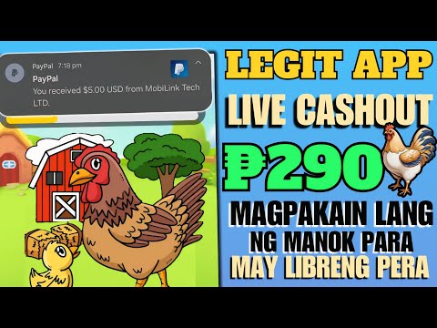 100% LEGIT EARNING APP 2024=FEED THE CHICKEN TO EARN GOLD||LIVE CASHOUT 290 PESOS#makemoneyonline