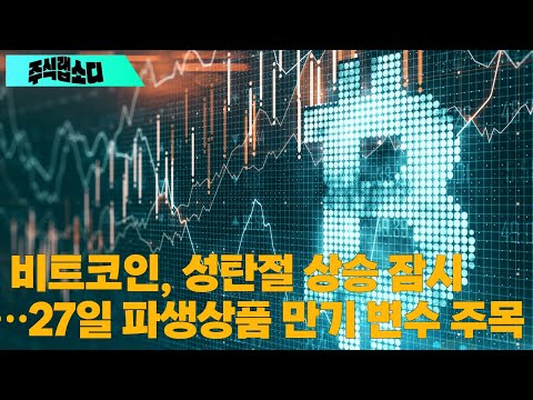 비트코인, 성탄절 상승 잠시…27일 파생상품 만기 변수 주목