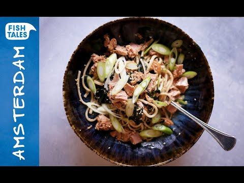 Noodle salad with TUNA and wafu dressing | Bart van Olphen