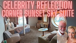 CELEBRITY REFLECTION| Corner Sunset Sky Suite Tour 7309