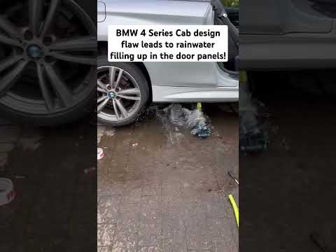 BMW gets flooded with rainwater!