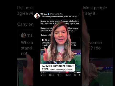 TJ Moe tweet comment has people outraged #thetea #espnreporter #espnnews #drama