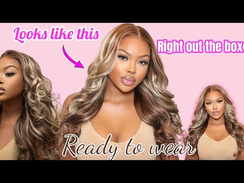 MY WIG CAME LIKE THIS | 13*4 HIGHLIGHT BLONDE, PRE-CURLED, PRE-PLUCKED | Wiggins Hair