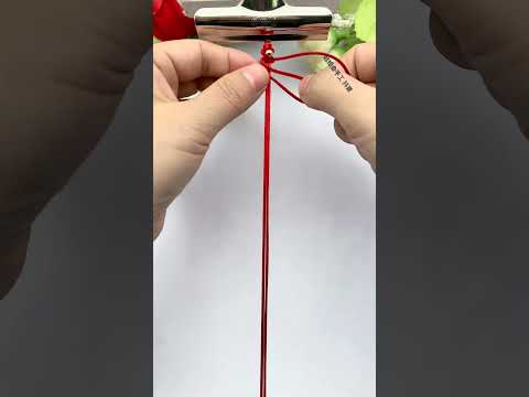 Lover lock beading, rope braiding skills sharing, handmade DIY, simple braiding bracelet tutoria