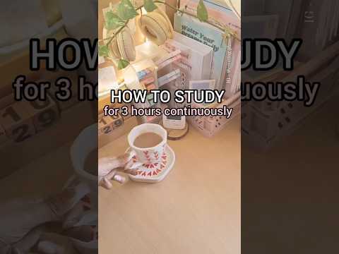 How to study for 3 hours continuously? #studytips #cafinal #aspirantlife #3hourstudywithme