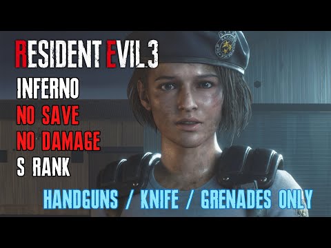 [Resident Evil 3 Remake] Inferno, Handgun/Knife/Grenades Only, No Shop, No Save No Damage, S Rank