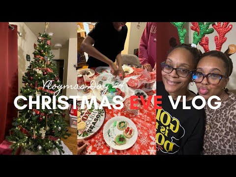 Vlogmas Day 24: Christmas Eve Vlog| Santa Tracker, good food, decorating Christmas cookies