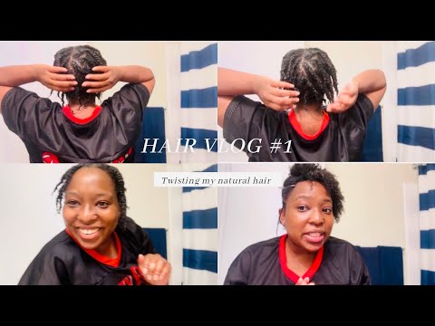 Twisting my natural hair #hair #natural