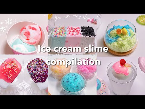 【ASMR】🍦アイスクリームスライムまとめ🍧【音フェチ】Ice cream slime compilation