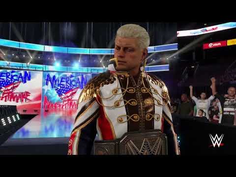 WWE 2K24 CODY RHODES VS. KEVIN OWENS FOR THE WWE CHAMPIONSHIP SATURDAY NIGHTS MAIN EVENT MATCH!