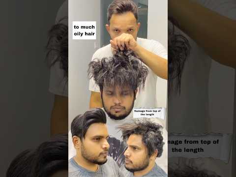 Hair keratin treatment and hair cut and hair style #youtubeshorts #youtube #keratintreatment #vlog