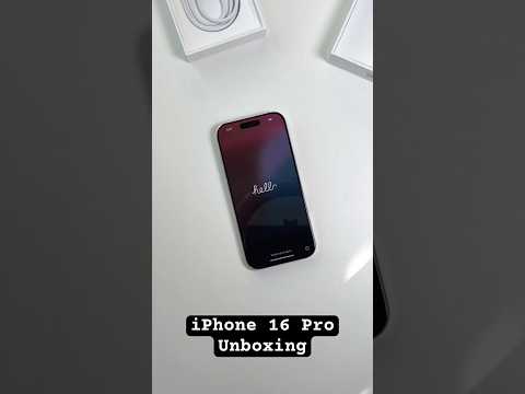 iPhone 16 Pro White Titanium Unboxing 🤤 #ios18