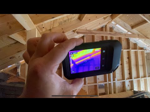 Observing Thermal Differentials Before Insulation Phase on Walls and Roof Using a FLIR CX5 Camera