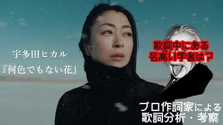 【君が心をくれたから主題歌】宇多田ヒカル「何色でもない花」をプロ作詞家が分析・考察してみた