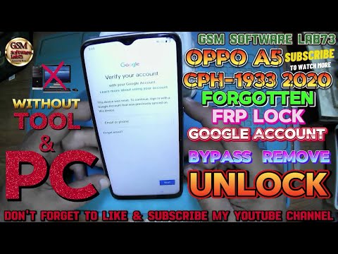 OPPO A5 2020 FRP Bypass Without PC|OPPO A5 2020 Google Account Remove|OPPO A5 FRP Lock Kaise Tode