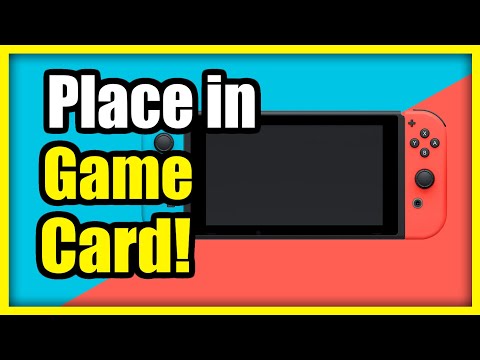 How to Place Game Card into Nintendo Switch & Play Games (Fast Tutorial)